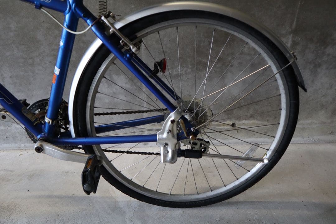 【引取り限定】Giant cs3400 クロスバイク 青 キャリア付き