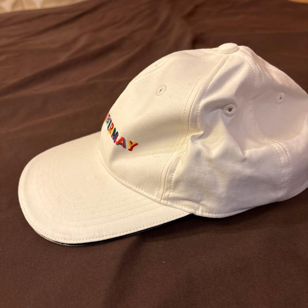 DECEMBER MAY 刺繍ロゴ キャップ ホワイト