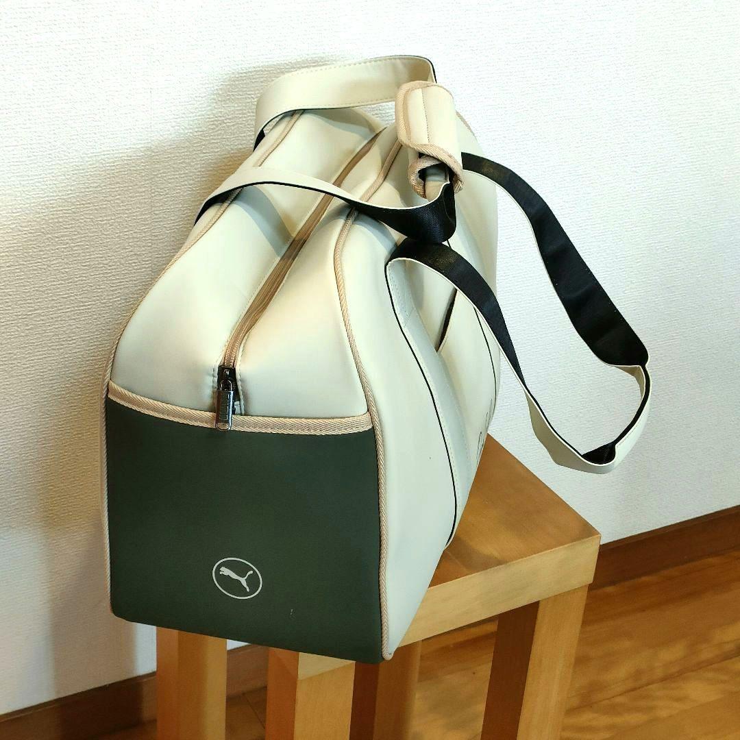 未使用 プーマゴルフ ベーシックボストンバッグクリーム/カーキ2024年製