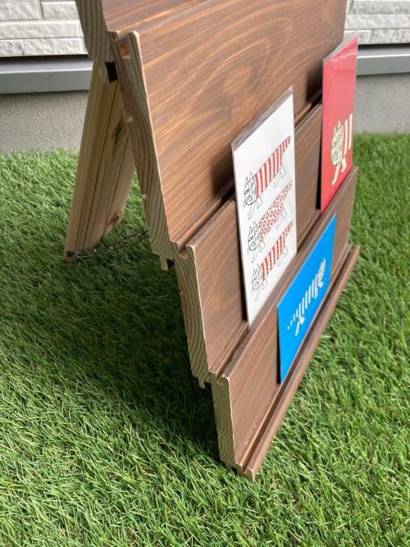 サイズオーダー　マルチ　ラック　スタンド　什器　ディスプレイ　木目綺麗　簡単設営