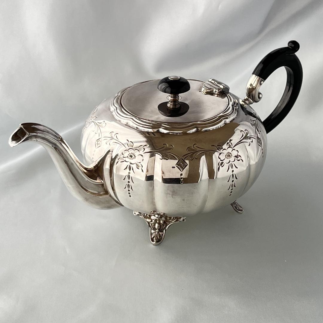 【Victorian Plate】メロンフォルムのティーポット