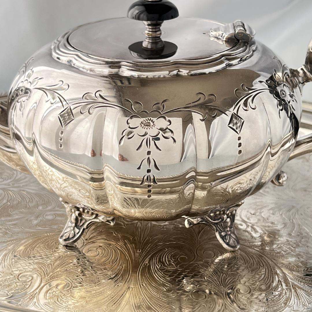 【Victorian Plate】メロンフォルムのティーポット