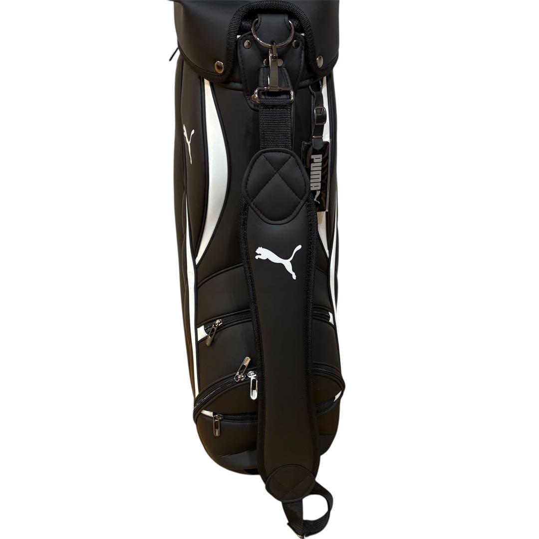 【3回使用】PUMA プーマ キャディバッグ　ゴルフバック　黒 ブラック
