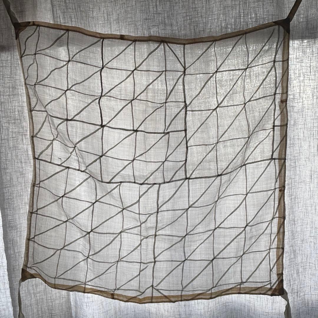 【約69cm】ポジャギ　韓国　アンティーク　骨董　モシ　麻　風呂敷　チョガッポ