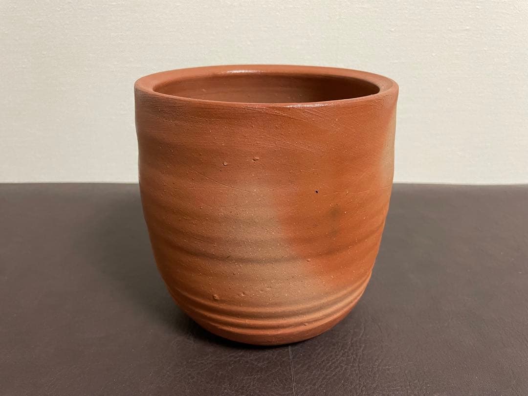 伊勢崎満　備前緋襷　棒ノ先水指　堀内宗完書付　備前焼　水指　茶道具