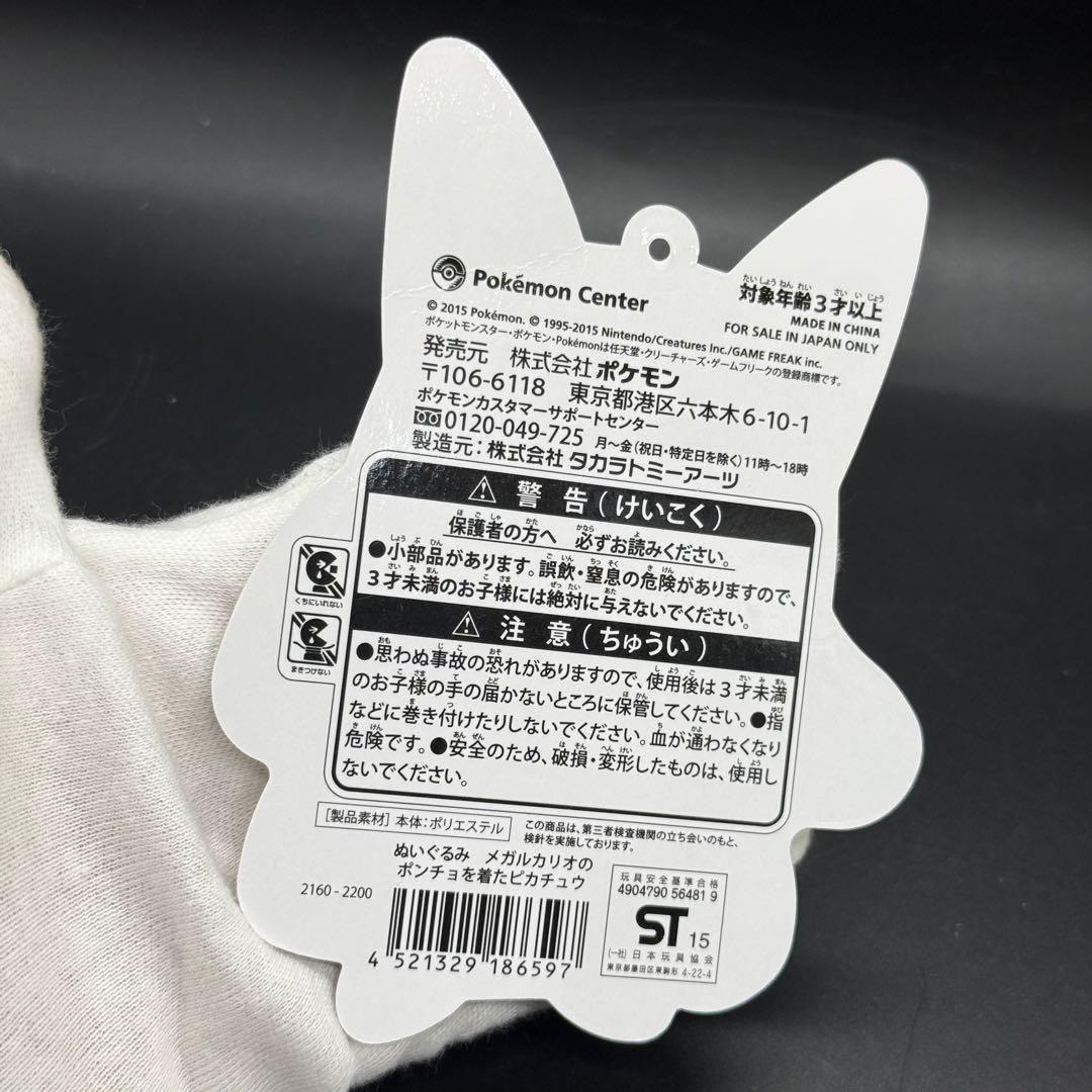 極美品 メガルカリオのポンチョを着たピカチュウ