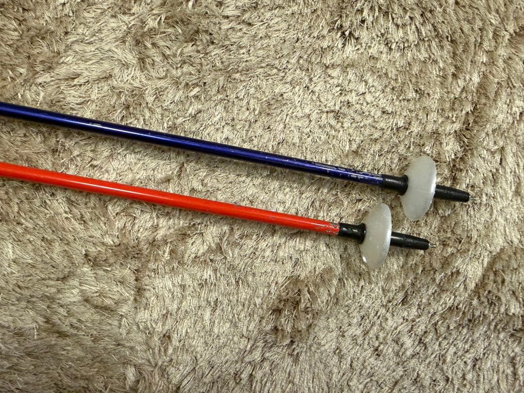 オガサカチーム限定　スキーストック　伸縮　95-120センチ　サイズ調整式