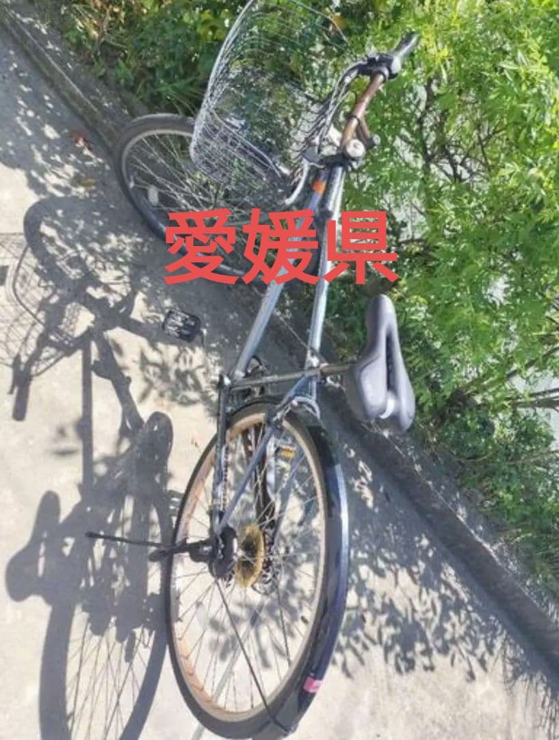 愛媛県受取限定、GALWAY クロスバイク 6段ギア バスケット付き