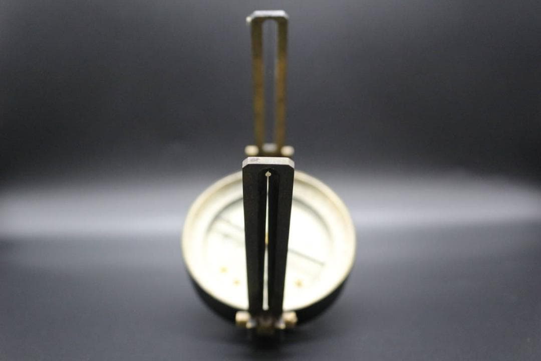 方位磁針 海軍 コンパス アンティーク 航海 革ケース 軍物