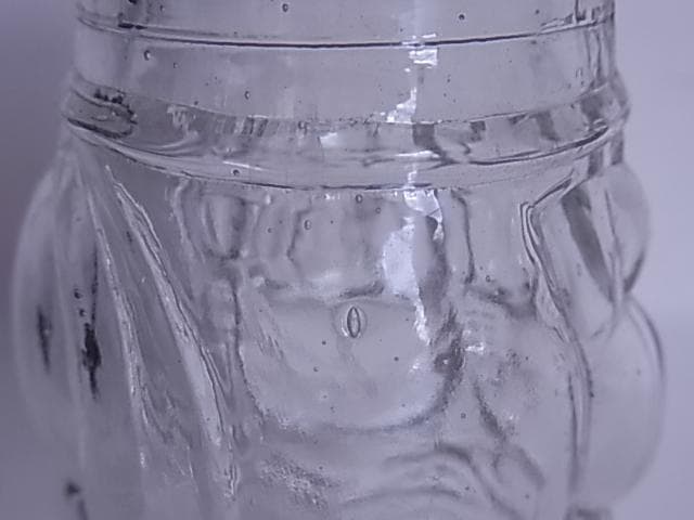 和ガラス　大黒様　あめや瓶　金平糖瓶　ガラス瓶　地球瓶　飴瓶　菓子瓶　昭和レトロ