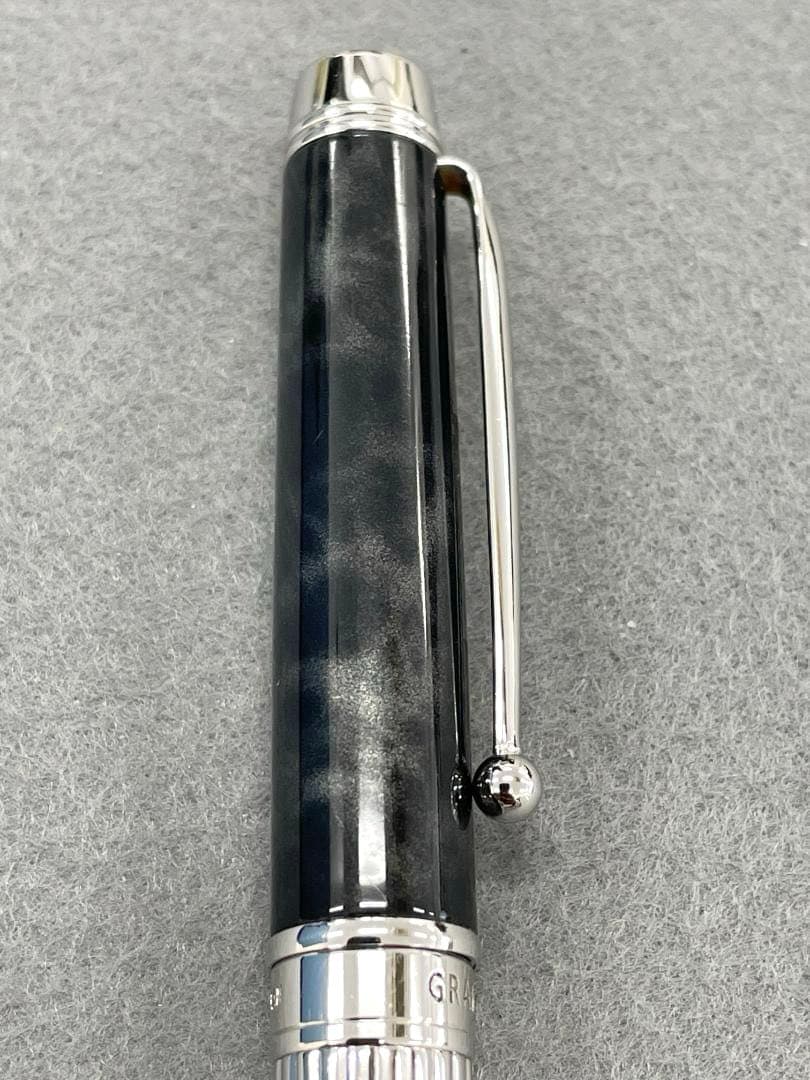 【美品】 PILOT 万年筆 グランセ ロジウム ブラックマーブル 14K F