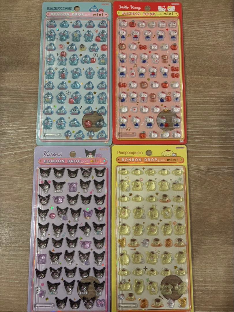 【正規品】ボンボンドロップシールミニ　サンリオ　コンプリート