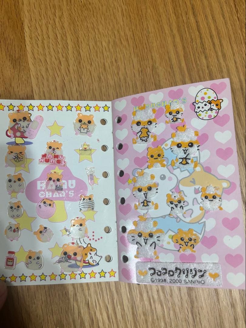 平成レトロ　当時物　シール帳　コットンぱんちゃん　ハムちゃんズワールド　希少
