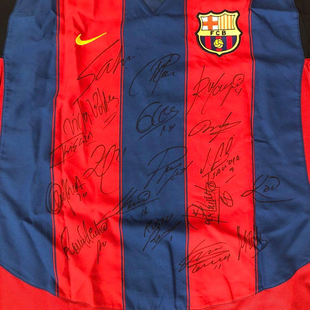 バルセロナ　レイジハー選手支給ユニホーム　バルセロナ選手サイン入り