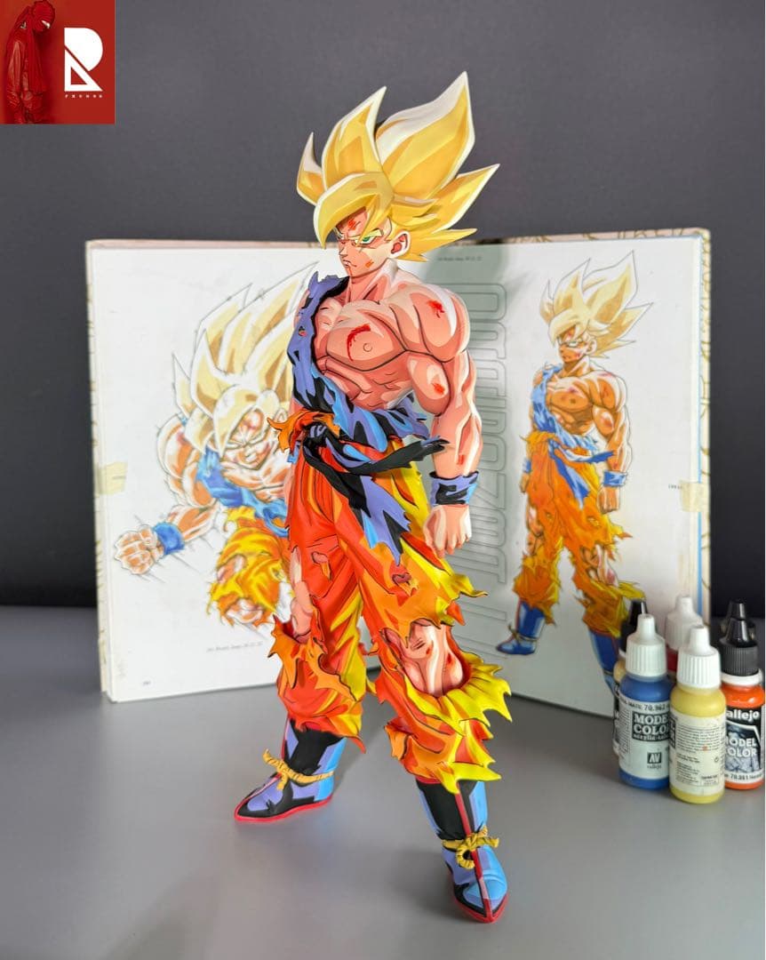 m*8様 ドラゴンボール SMSP 孫悟空 リペイント フィギュア