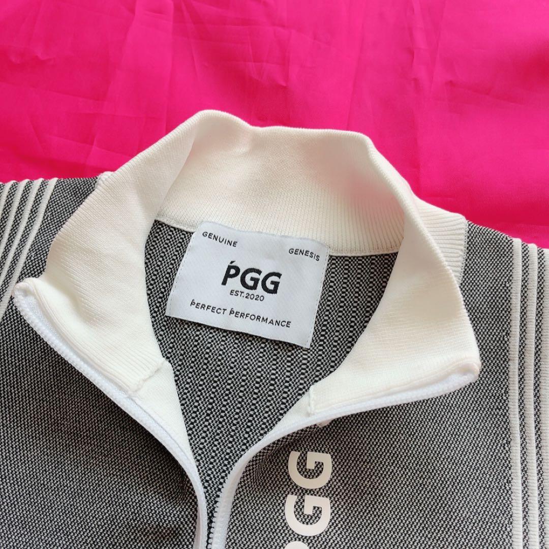 美品　PGG　パーリーゲイツ　近年　セットアップ　ジャケット　ストライプ