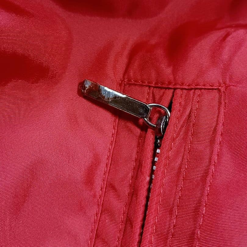 美品■パーリーゲイツ フード付 撥水 裏メッシュ ジャケット レッド メンズ 3