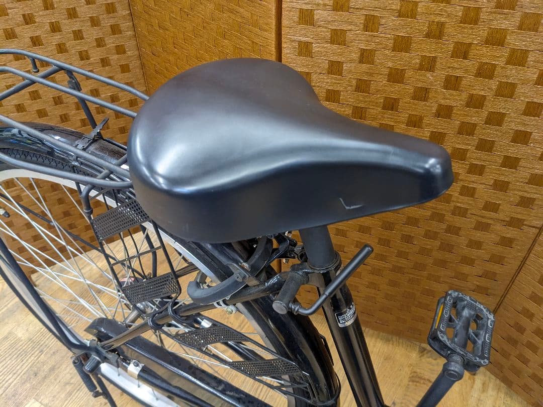 U075 普通自転車　26インチ　ブラック　シンプル