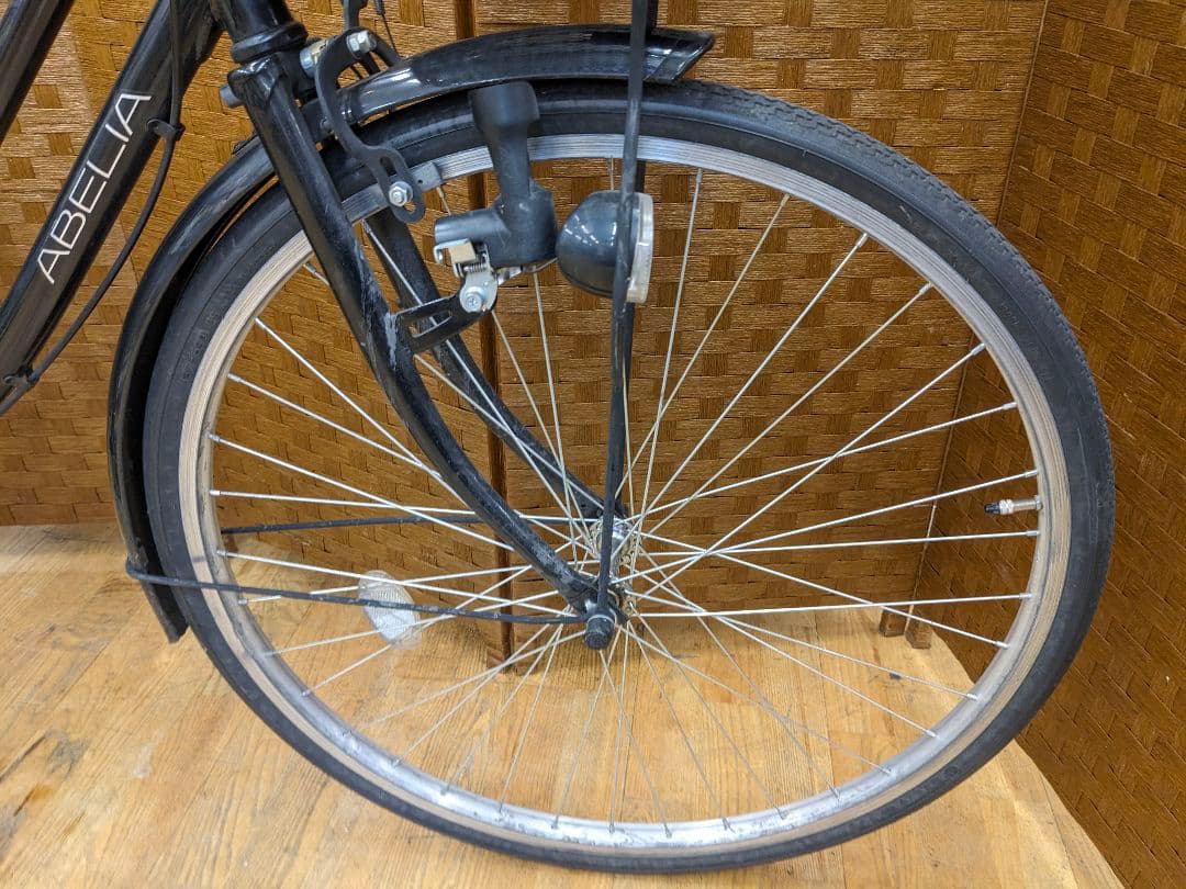 U075 普通自転車　26インチ　ブラック　シンプル