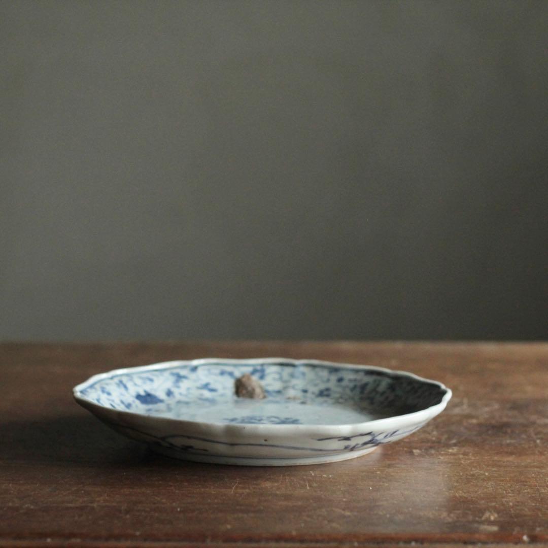 古伊万里 元禄伊万里 藍柿右衛門 中皿 No.6 古美術 古道具 アンティーク