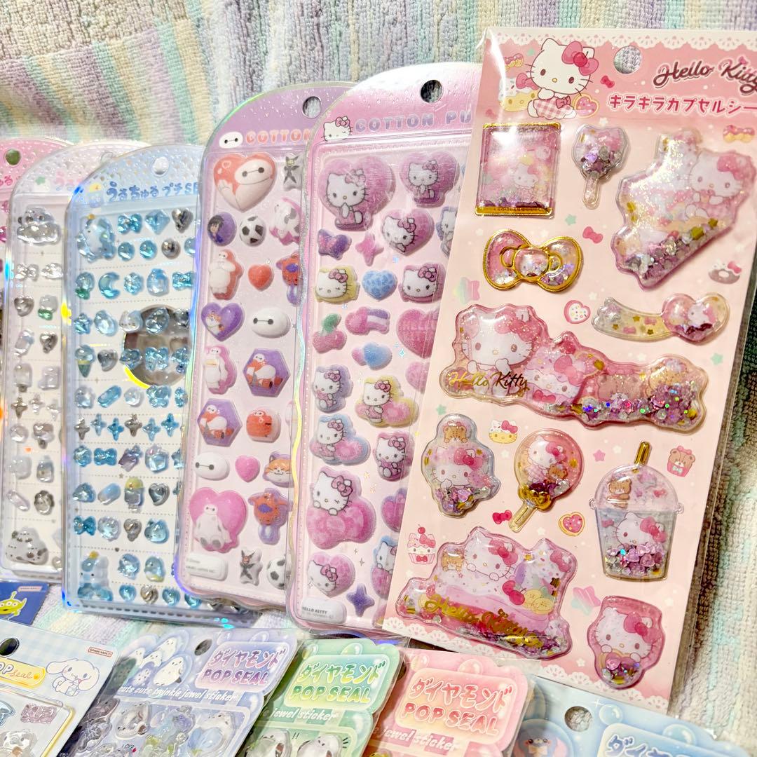 ボンボンドロップシール シール　うるちゅる　タイルシール　サンリオ ディズニー