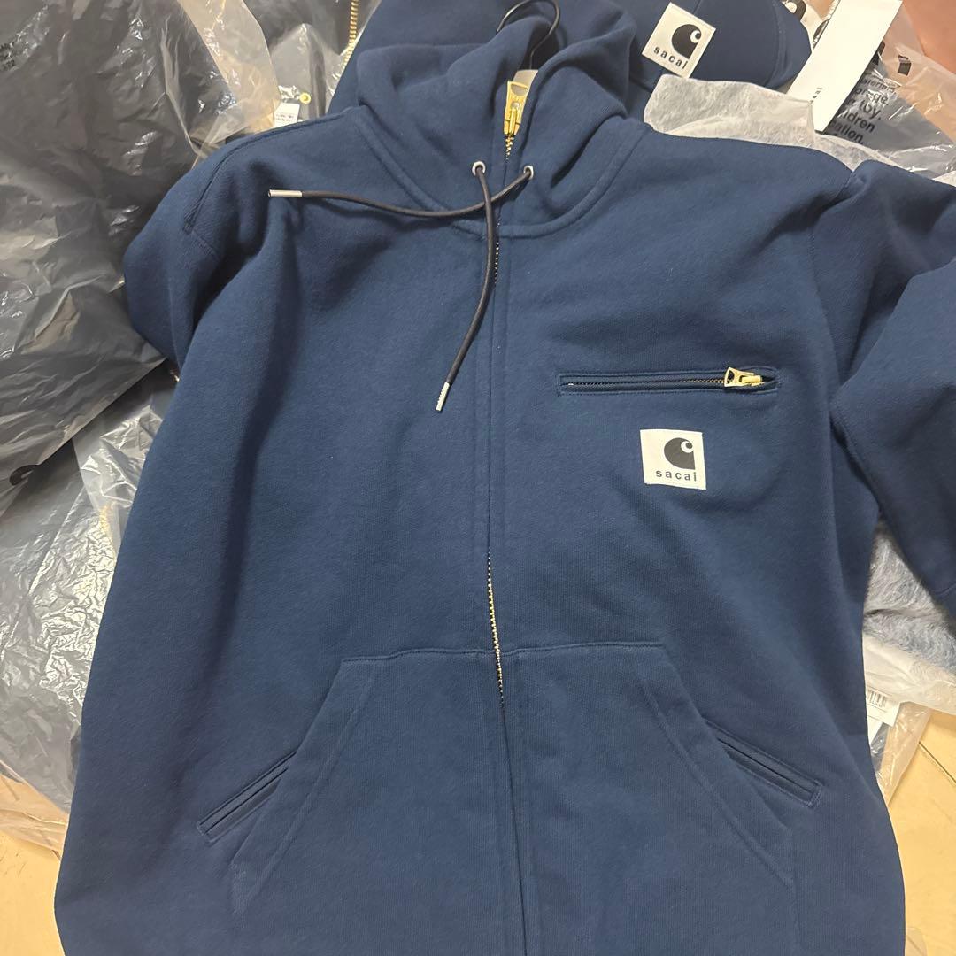 ウェア sacai Carhartt Cotton Jersey HoodieBlue