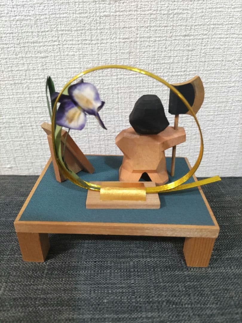 南雲工房　伊予一刀彫　皐月人形　五月人形　金太郎　木彫り　美品　工芸品　レア