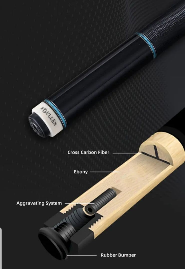 KONLLEN コンラン　ビリヤードキュー　バットのみ