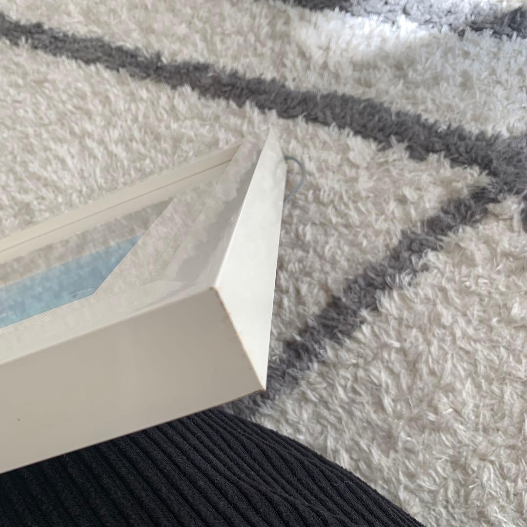 葉祥明版画　額入りダイアモンドスクリーニング　ジェイクとドルフィン