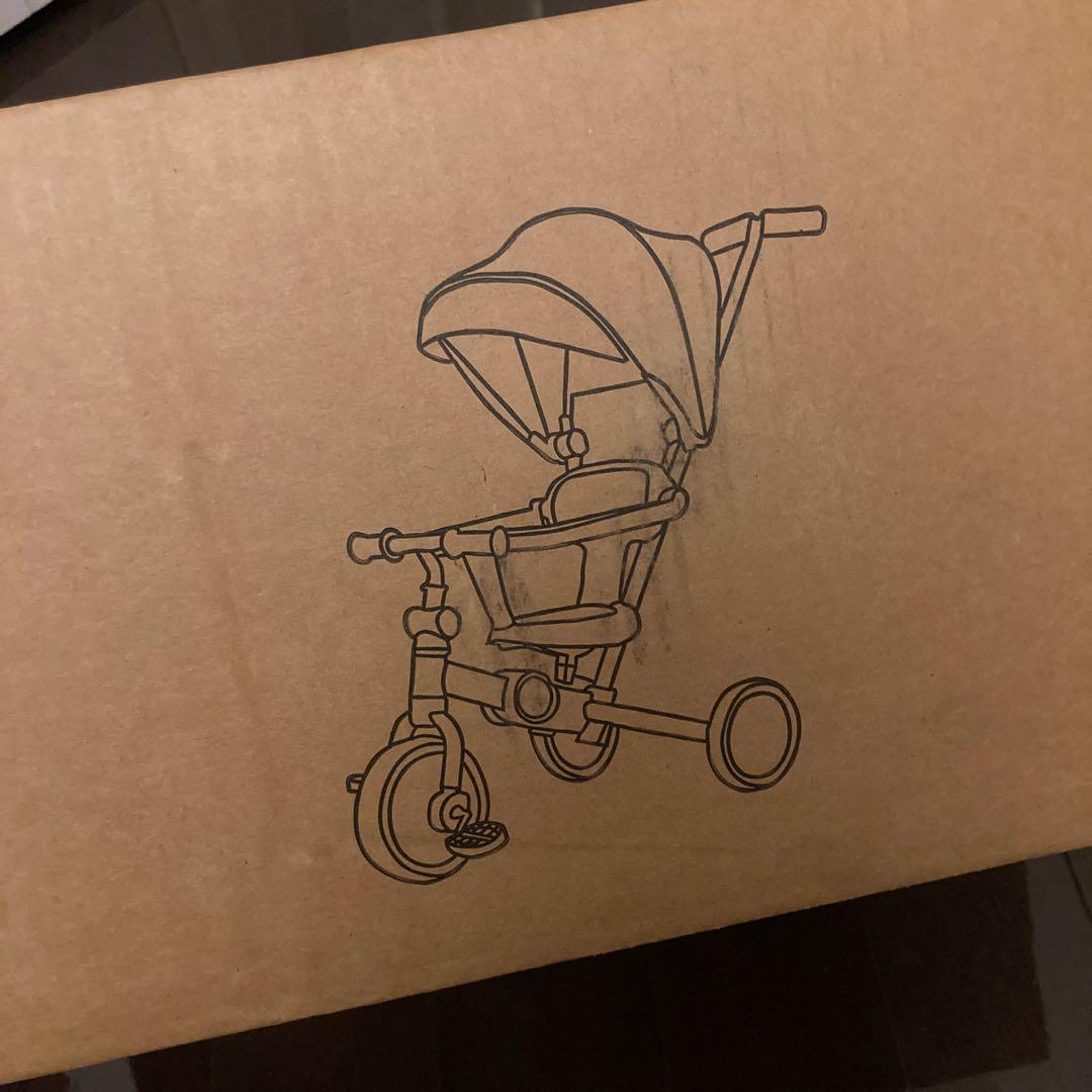 【お値下げ】Bacany 三輪車 7in1 折りたたみ 手押し付き ベビーキッズ