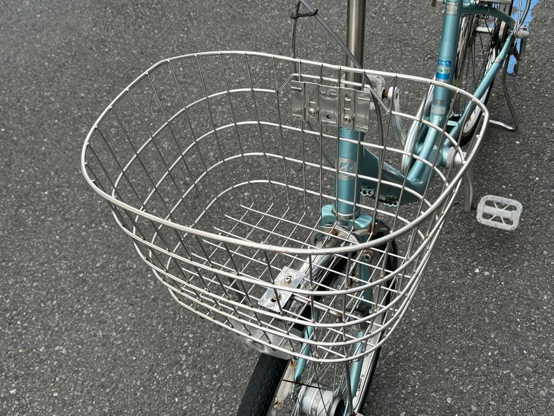 お*と様 中古ブリヂストン軽量アルミオート自転車24インチ★チェーンケース新品※