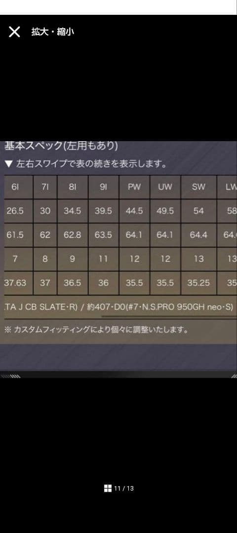 Kenny PING G425 6I～PW 5本 modus3 105S