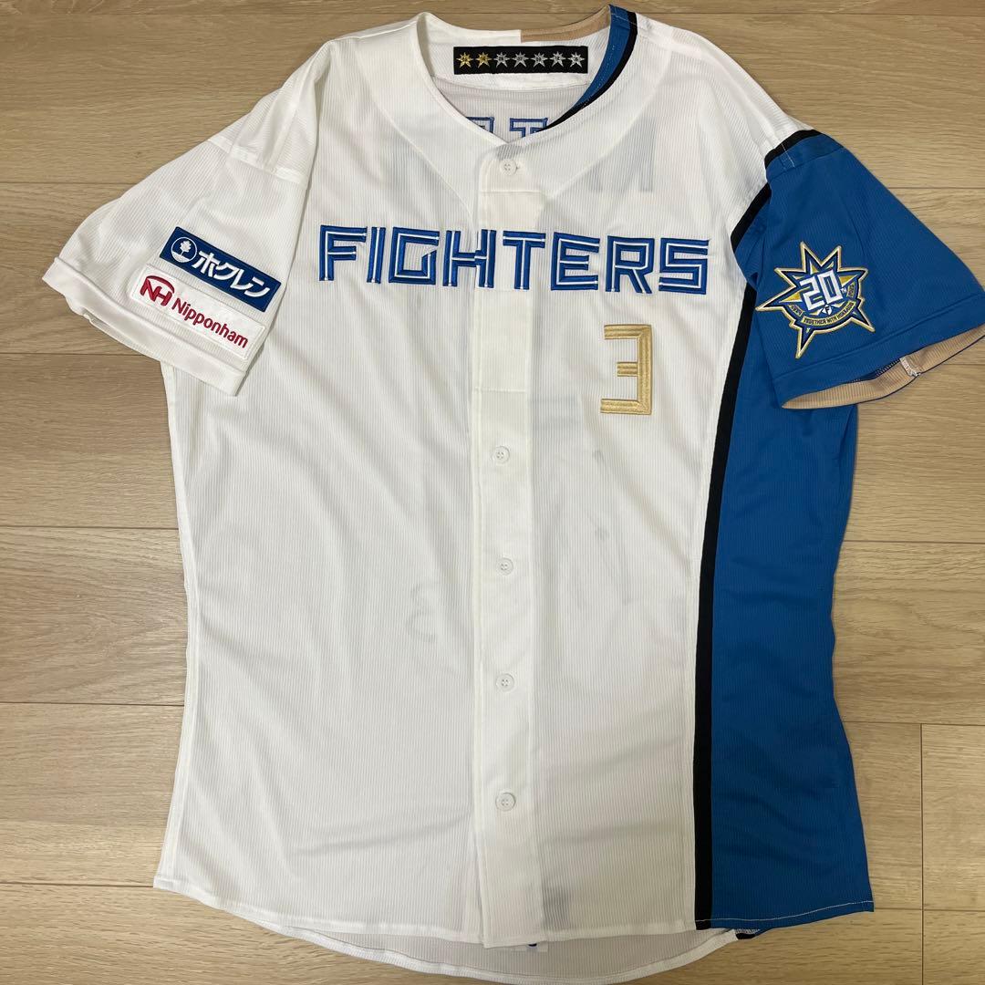 北海道日本ハムファイターズ　加藤豪将　実使用ホームユニフォーム　NPB