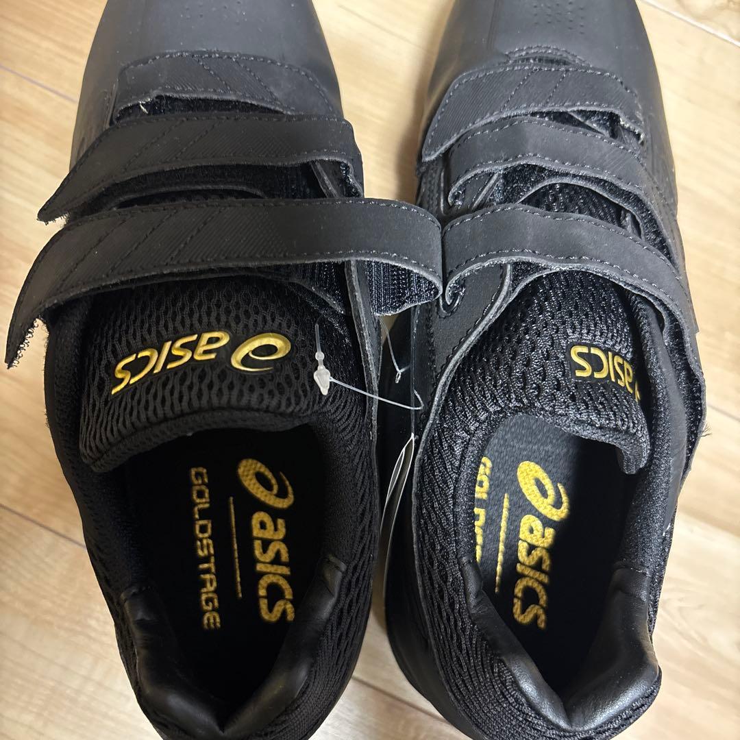 新品　アシックス　野球　スパイク　ゴールドステージMG ブラック　26.5