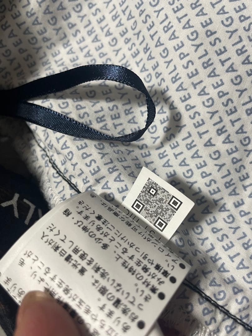 美品！！PEARLY GATES ロゴプリントスカート ブラック