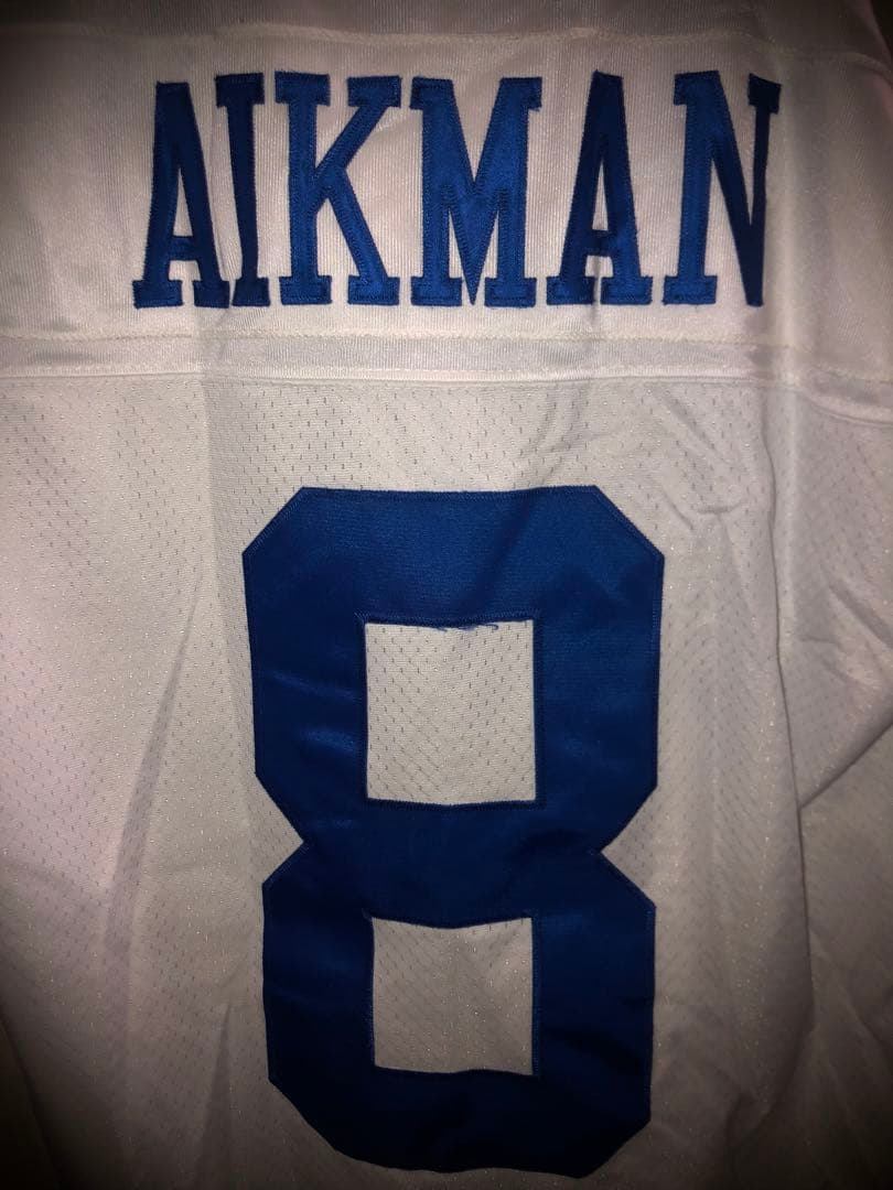 NFL アメフト AIKMAN 8 ホワイト シャツ
