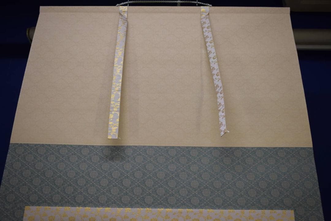 複製/平福百穂/老松図/一郎の桐極箱付/布袋屋掛軸HH-853