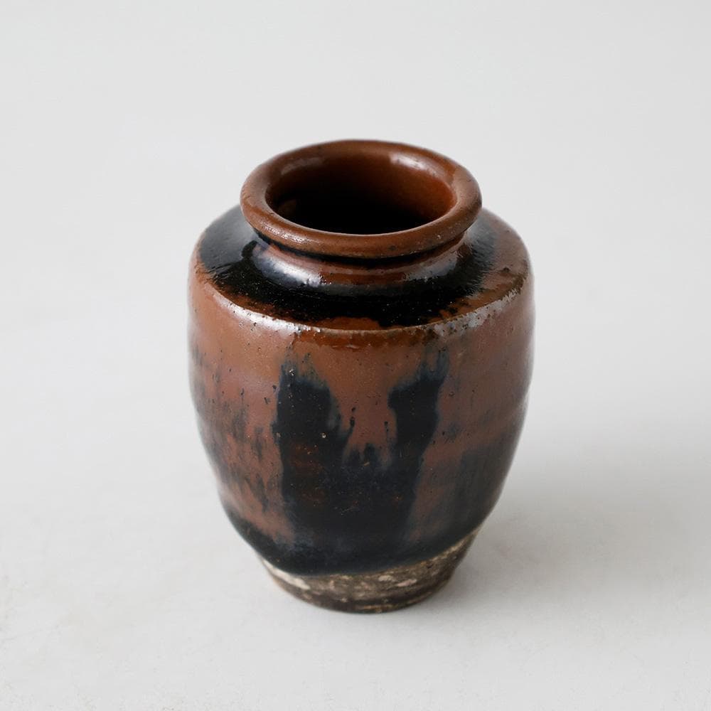 時代年代物 古瀬戸 肩衝茶入 仕覆 黄布 茶道具 濃茶入れ げ蓋