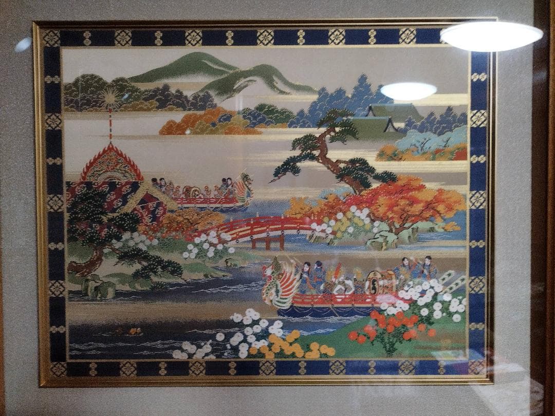 【上代80万円】西陣織アート　額