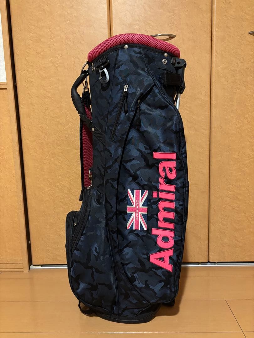 Admiral 迷彩柄スタンドキャディバッグ
