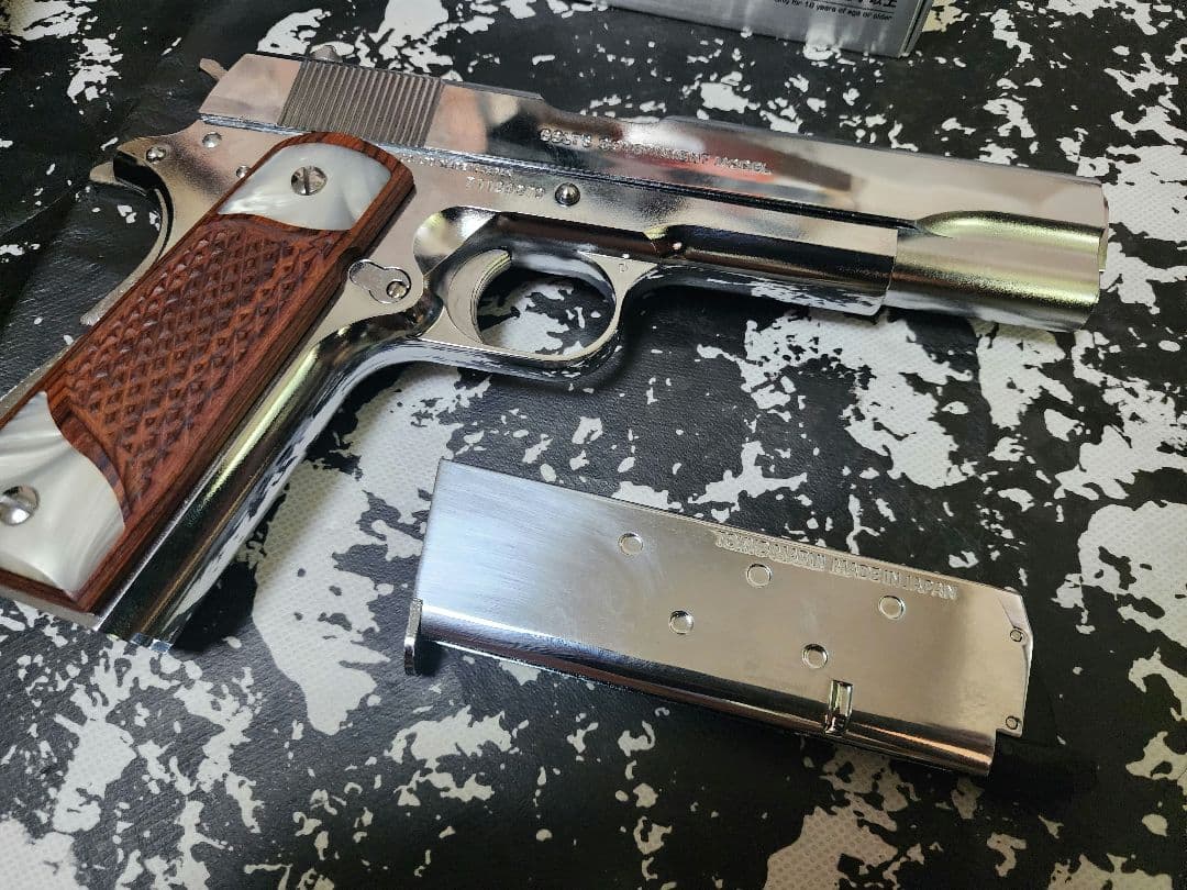 東京マルイ mkⅣ series‘70 ガバメント ニッケルフィニッシュガスガン