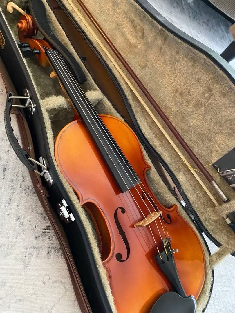 スズキバイオリン 本体 ブラウン ケース付き 4/4 no.280