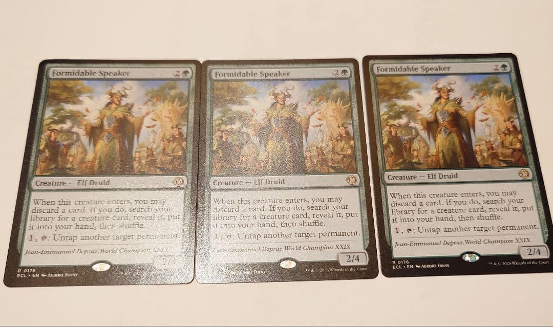 並外れた語り部/Formidable Speaker 英語版 3枚セット