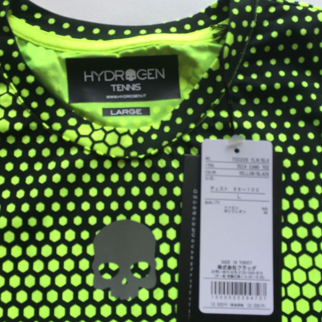 Hydrogen（Lサイズ）ハイドロゲン　テニスTシャツ　新品未使用タグ付