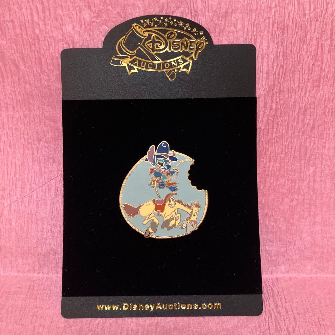 ディズニーオークション　スティッチ ピン　カウボーイ　ロデオ　リミテッド