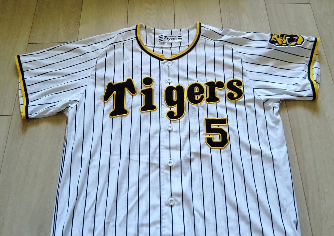 阪神　タイガース　近本　ホーム　ユニフォーム　ミズノ　L