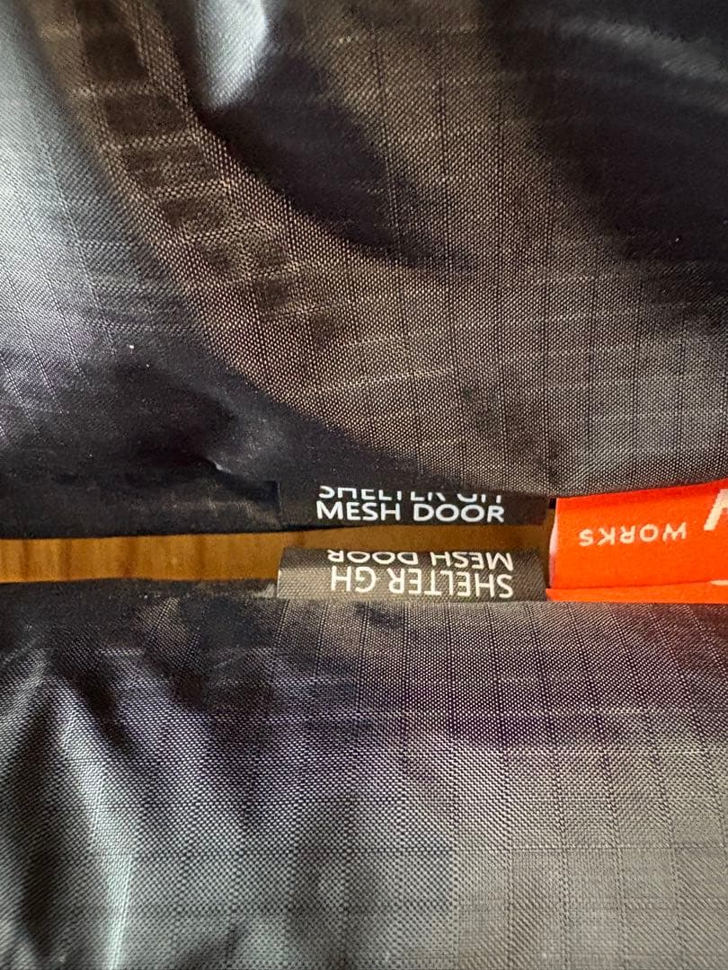 ミニマルワークス シェルター GHチャコール メッシュドア2枚TPUドア1枚付き