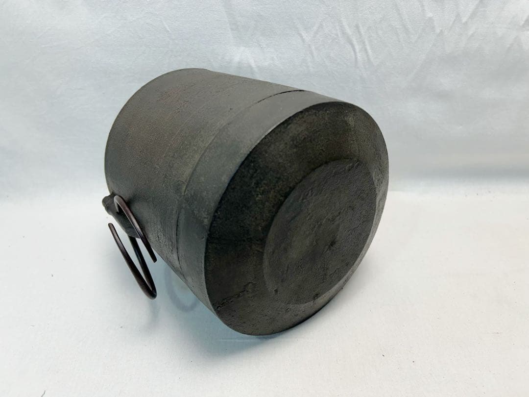 美品 茶道具 さつま織部 風炉型 野々田風炉型電熱器 松紋 筒釜