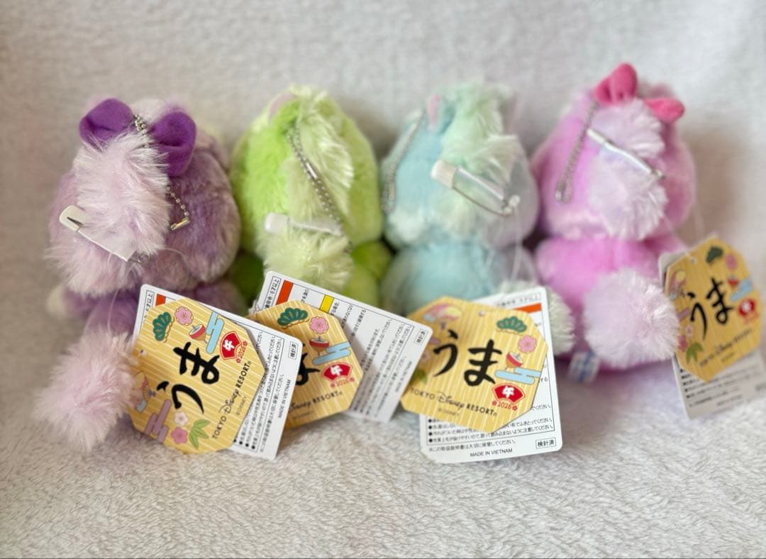 【新品】2026干支ぬいぐるみバッジ　ミッキー&ミニー&ドナルド&デイジー