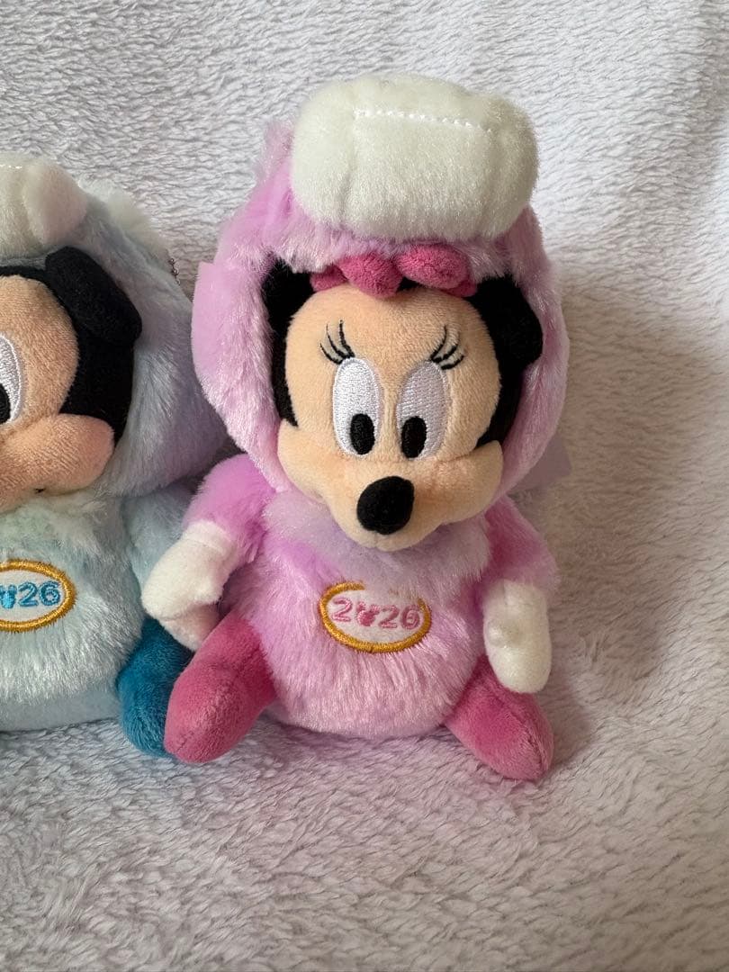 【新品】2026干支ぬいぐるみバッジ　ミッキー&ミニー&ドナルド&デイジー